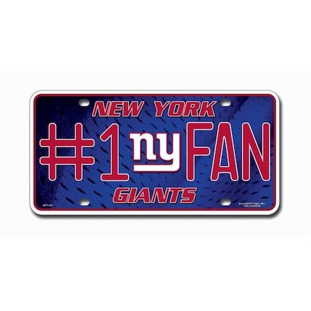 Rico Industries New York Giants License Plate No 1 Fan 9474630875